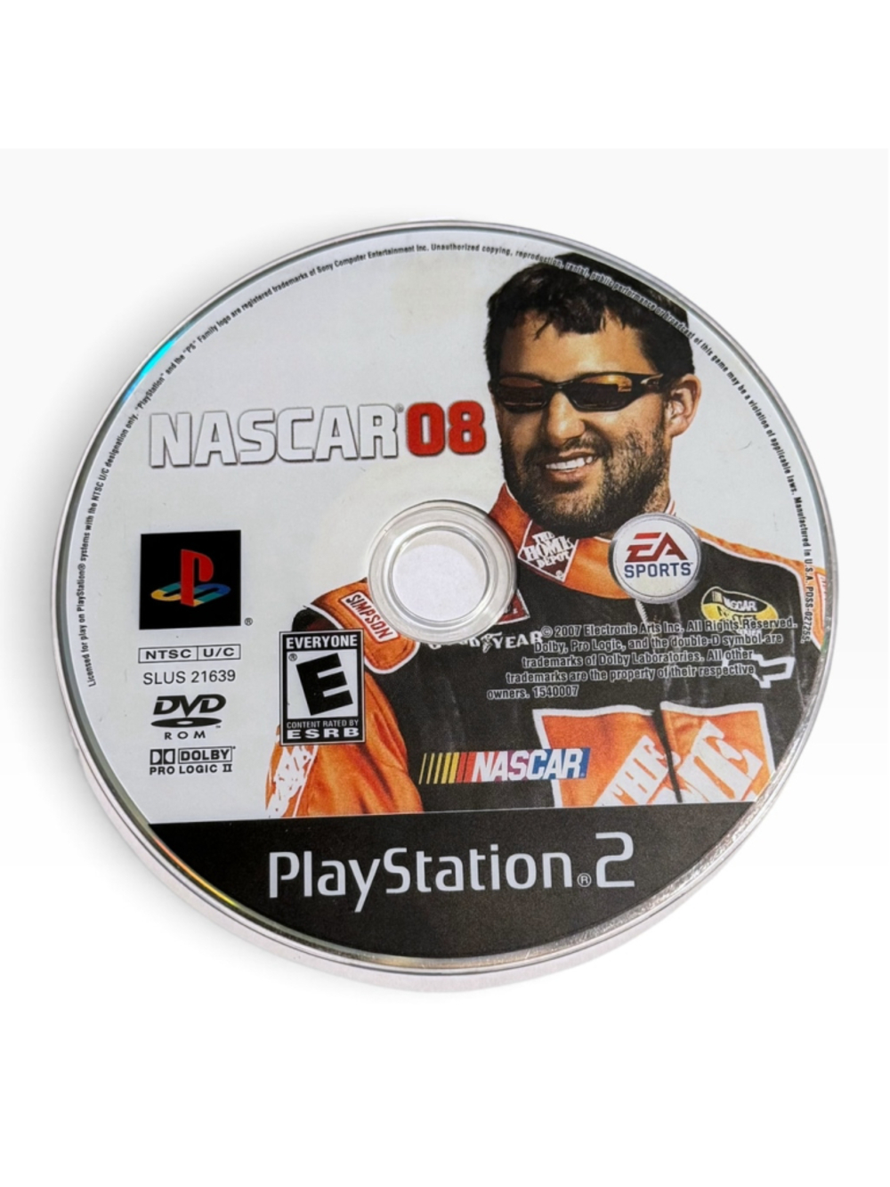 EA Sports NASCAR 08 PlayStation 2 Video Game Disc Y2k 2007 Ps2